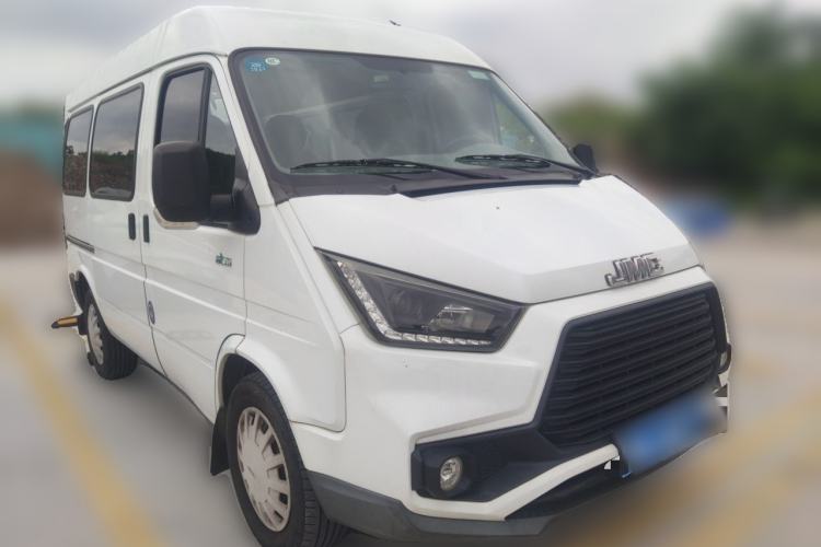 Used JMC Transit 2019 2.8T Commercial Version Short Wheelbase Mid-Roof 6-Seater China VI JX493 Front Right 45 Deg