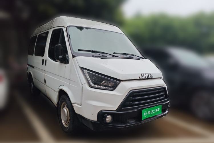 Used JMC Transit 2019 2.8T Commercial Version Short Wheelbase Mid-Roof 6-Seater China VI JX493 Front Right 45 Deg