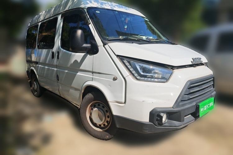 Used JMC Transit 2019 2.8T Commercial Version Short Wheelbase Mid-Roof 6-Seater China VI JX493 Front Right 45 Deg