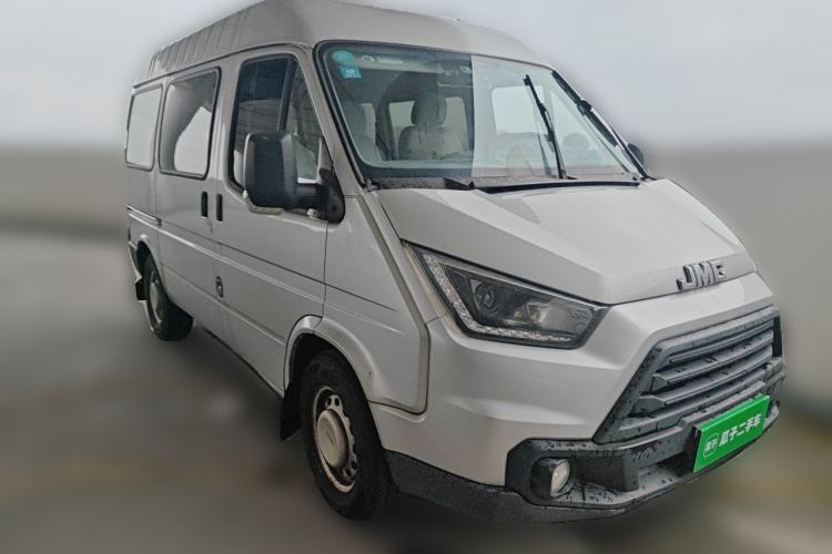 Used JMC Transit 2019 2.8T Commercial Version Short Wheelbase Mid-Roof 6-Seater China VI JX493 Front Right 45 Deg