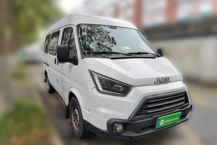 Used JMC Transit 2019 2.8T Commercial Version Short Wheelbase Mid-Roof 6-Seater China VI JX493 Front Right 45 Deg