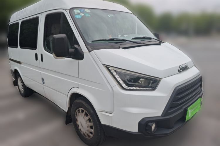 Used JMC Transit 2019 2.8T Commercial Version Short Wheelbase Mid-Roof 6-Seater China VI JX493 Front Right 45 Deg
