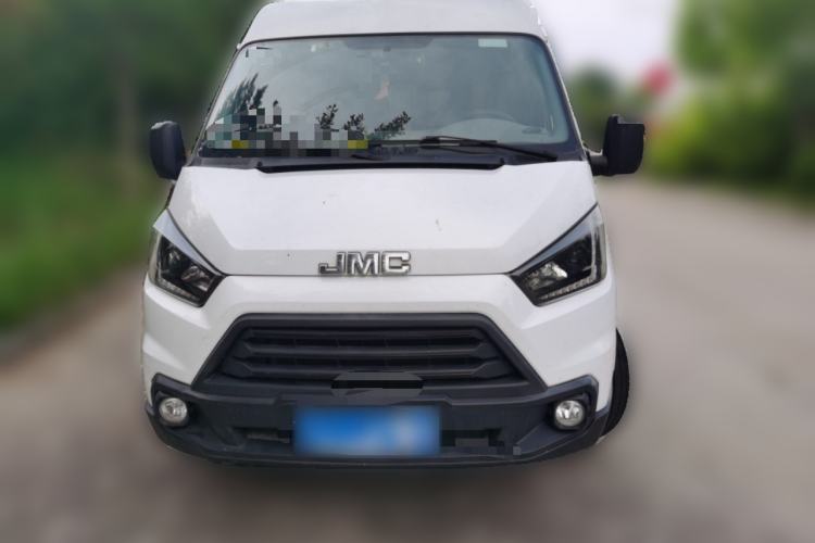 Used JMC Transit 2019 2.8T Commercial Version Long Wheelbase Mid-Roof 6-Seater Rear Single Tire China VI Emission Standard – JX493 Front