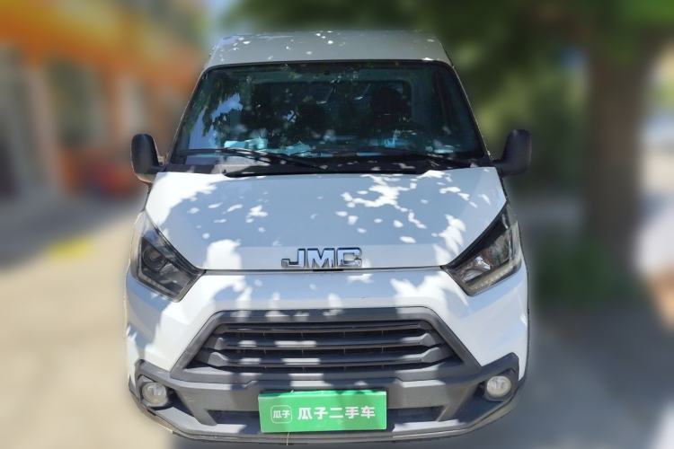Used JMC Transit 2019 2.8T Commercial Version Long Wheelbase Mid-Roof 3-Seater Rear Single Tire China VI Emission Standard – JX493 Front
