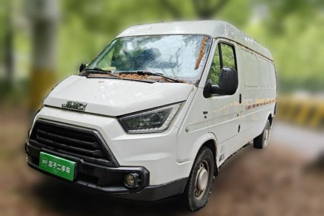 Used JMC Transit 2019 2.8T Commercial Version Long Wheelbase Mid-Roof 3-Seater Rear Single Tire China VI Emission Standard – JX493