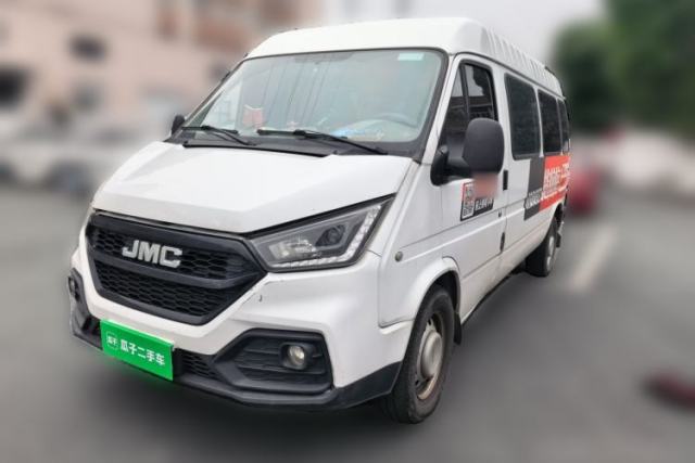 Used JMC Transit 2019 2.8T Commercial Version Long Wheelbase Mid-Roof 6-Seater Rear Single Tire China VI Emission Standard – JX493