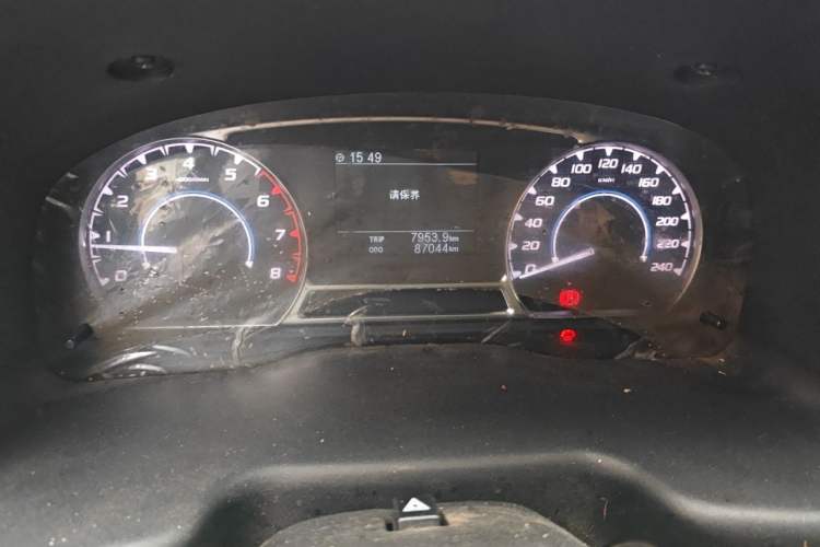 Used JMC Transit 2019 2.8T Commercial Version Long Wheelbase Mid-Roof 6-Seater Rear Single Tire China VI Emission Standard – JX493 Odometer Close Up