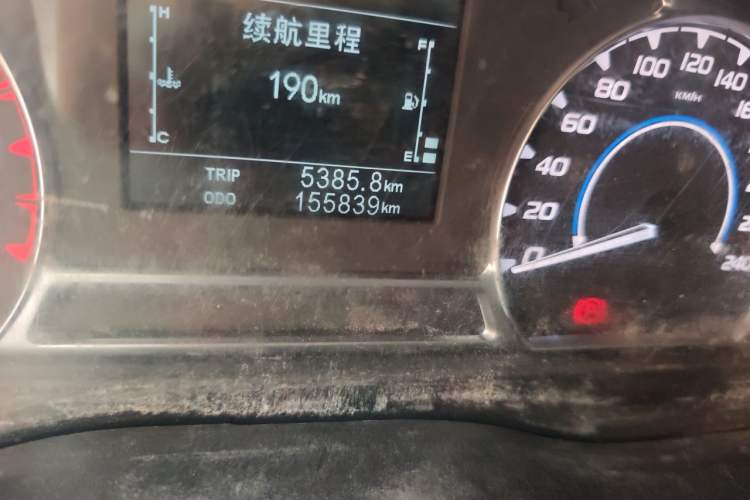 Used JMC Transit 2019 2.8T Commercial Version Intelligent Automatic Transmission Short Wheelbase Mid-Roof Design 6 Seats China VI Emission Standard – JX493 Odometer Close Up