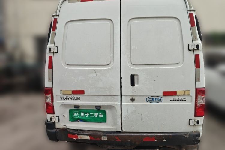 Used JMC Transit 2019 2.8T Commercial Version Short Wheelbase Mid-Roof 3-Seater China VI Standard JX493 Rear