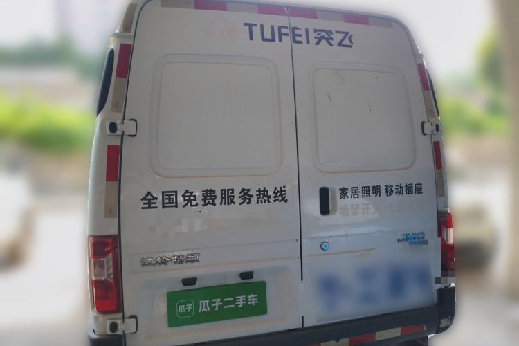 Used JMC Transit 2019 2.8T Commercial Version Short Wheelbase Mid-Roof 3-Seater China VI Standard JX493 Rear