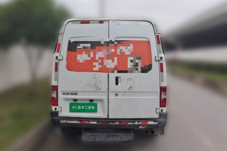 Used JMC Transit 2019 2.8T Commercial Version Long Wheelbase Mid-Roof 3-Seater Rear Single Tire China VI Emission Standard – JX493 Rear