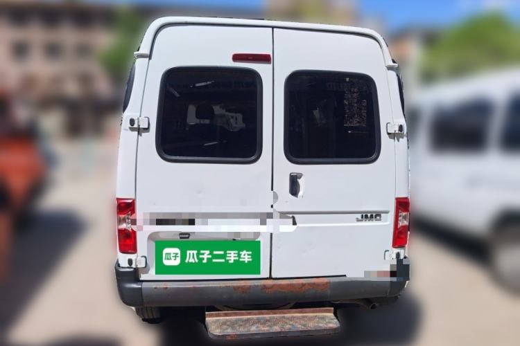 Used JMC Transit 2019 2.8T Commercial Version Intelligent Automatic Transmission Short Wheelbase Mid-Roof Design 6 Seats China VI Emission Standard – JX493 Rear