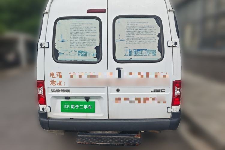 Used JMC Transit 2019 2.8T Commercial Version Short Wheelbase Mid-Roof 6-Seater China VI JX493 Rear