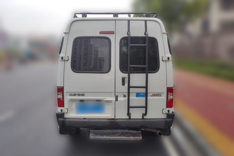 Used JMC Transit 2019 2.8T Commercial Version Short Wheelbase Mid-Roof 6-Seater China VI JX493 Rear