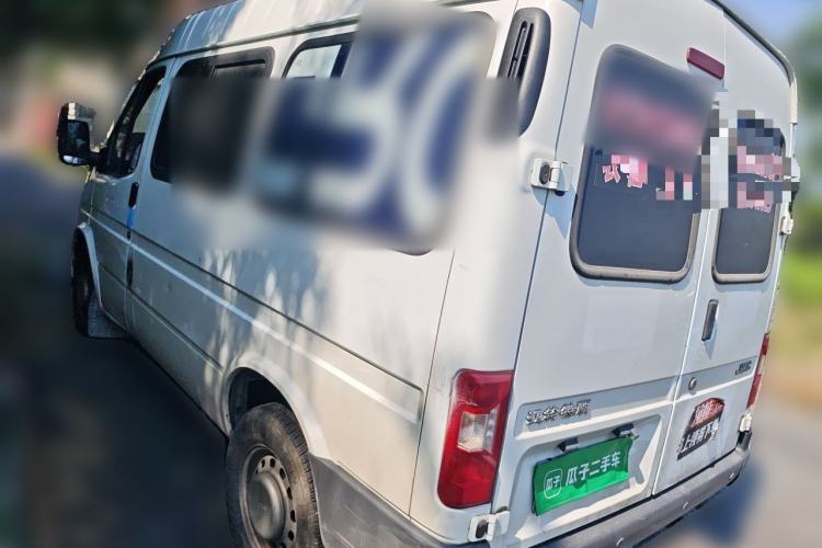 Used JMC Transit 2019 2.8T Commercial Version Short Wheelbase Mid-Roof 6-Seater China VI JX493 Rear Left 45 Deg