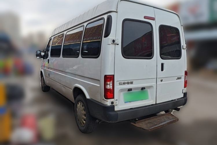 Used JMC Transit 2019 2.8T Commercial Version Long Wheelbase Mid-Roof 6-Seater Rear Single Tire China VI Emission Standard – JX493 Rear Left 45 Deg