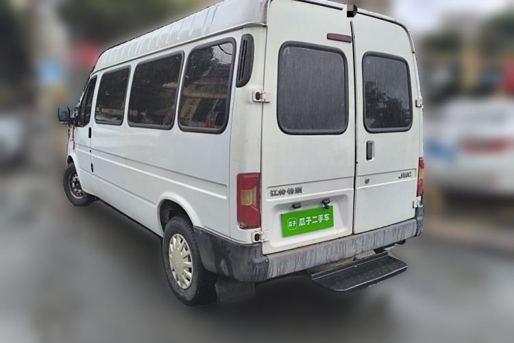 Used JMC Transit 2019 2.8T Commercial Version Long Wheelbase Mid-Roof 6-Seater Rear Single Tire China VI Emission Standard – JX493 Rear Left 45 Deg