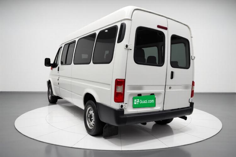 Used JMC Transit 2019 2.8T Commercial Version Long Wheelbase Mid-Roof 6-Seater Rear Single Tire China VI Emission Standard – JX493 Rear Left 45 Deg