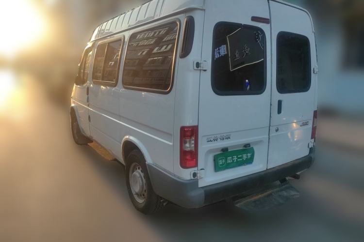 Used JMC Transit 2019 2.8T Commercial Version Short Wheelbase Mid-Roof 6-Seater China VI JX493 Rear Left 45 Deg
