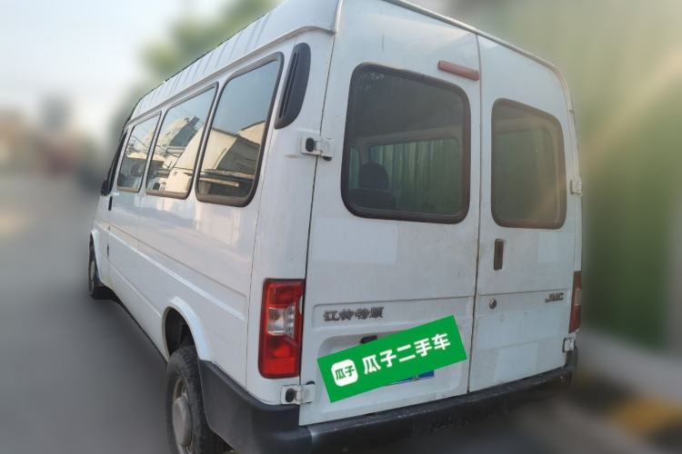 Used JMC Transit 2019 2.8T Commercial Version Long Wheelbase Mid-Roof 6-Seater Rear Single Tire China VI Emission Standard – JX493 Rear Left 45 Deg