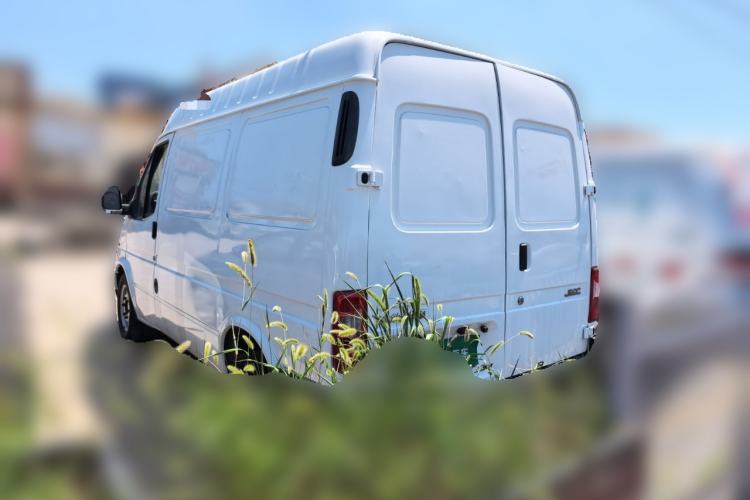 Used JMC Transit 2019 2.8T Commercial Version Short Wheelbase Mid-Roof 3-Seater China VI Standard JX493 Rear Left 45 Deg