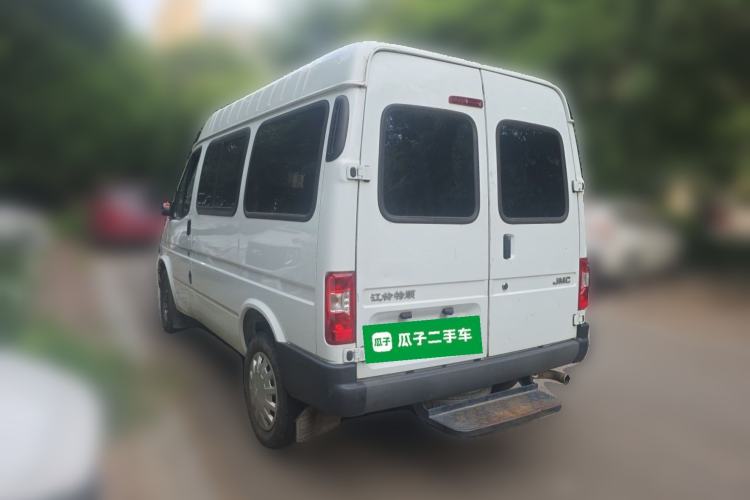 Used JMC Transit 2019 2.8T Commercial Version Short Wheelbase Mid-Roof 6-Seater China VI JX493 Rear Left 45 Deg