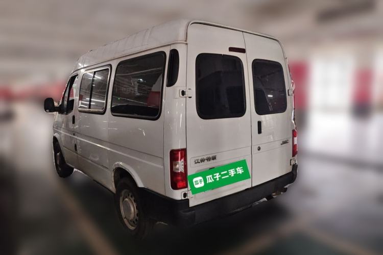 Used JMC Transit 2019 2.8T Commercial Version Short Wheelbase Mid-Roof 6-Seater China VI JX493 Rear Left 45 Deg