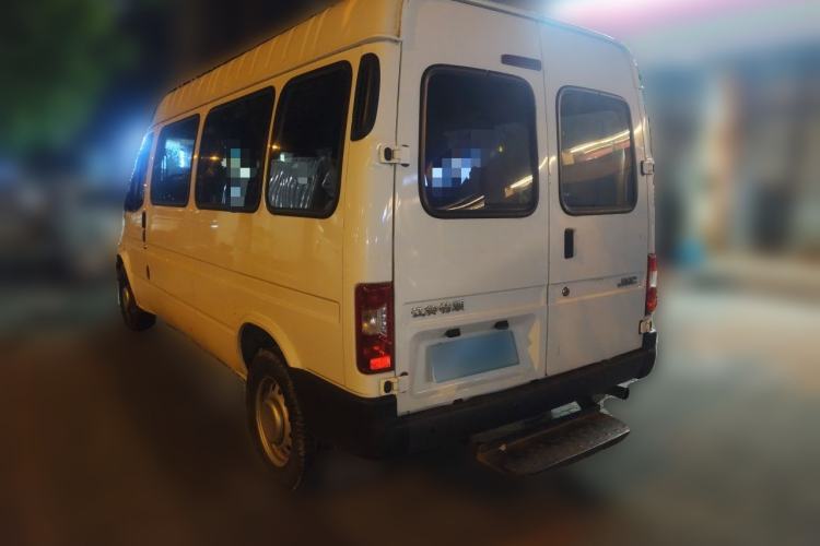 Used JMC Transit 2019 2.8T Commercial Version Long Wheelbase Mid-Roof 6-Seater Rear Single Tire China VI Emission Standard – JX493 Rear Left 45 Deg