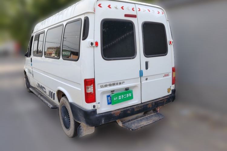 Used JMC Transit 2019 2.8T Commercial Version Long Wheelbase Mid-Roof 6-Seater Rear Single Tire China VI Emission Standard – JX493 Rear Left 45 Deg