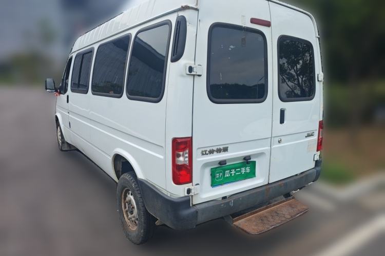 Used JMC Transit 2019 2.8T Commercial Version Long Wheelbase Mid-Roof 6-Seater Rear Single Tire China VI Emission Standard – JX493 Rear Left 45 Deg