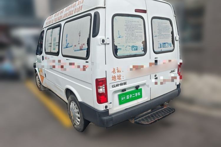 Used JMC Transit 2019 2.8T Commercial Version Short Wheelbase Mid-Roof 6-Seater China VI JX493 Rear Left 45 Deg