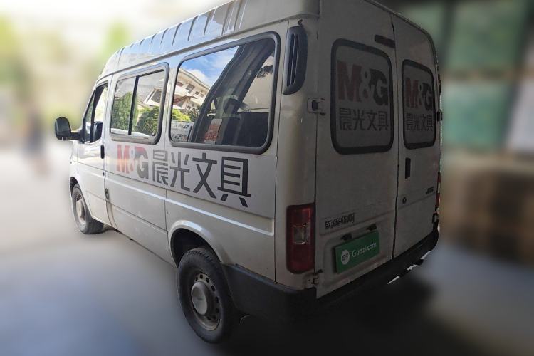 Used JMC Transit 2019 2.8T Commercial Version Short Wheelbase Mid-Roof 6-Seater China VI JX493 Rear Left 45 Deg