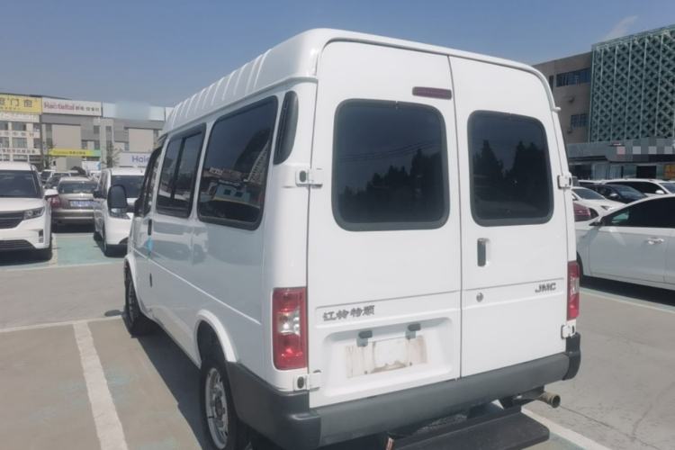 Used JMC Transit 2019 2.8T Commercial Version Short Wheelbase Mid-Roof 6-Seater China VI JX493 Rear Left 45 Deg