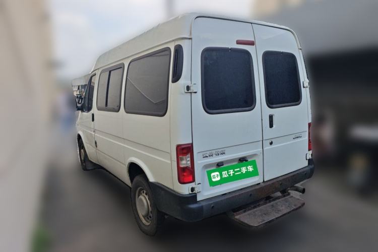Used JMC Transit 2019 2.8T Commercial Version Short Wheelbase Mid-Roof 6-Seater China VI JX493 Rear Left 45 Deg