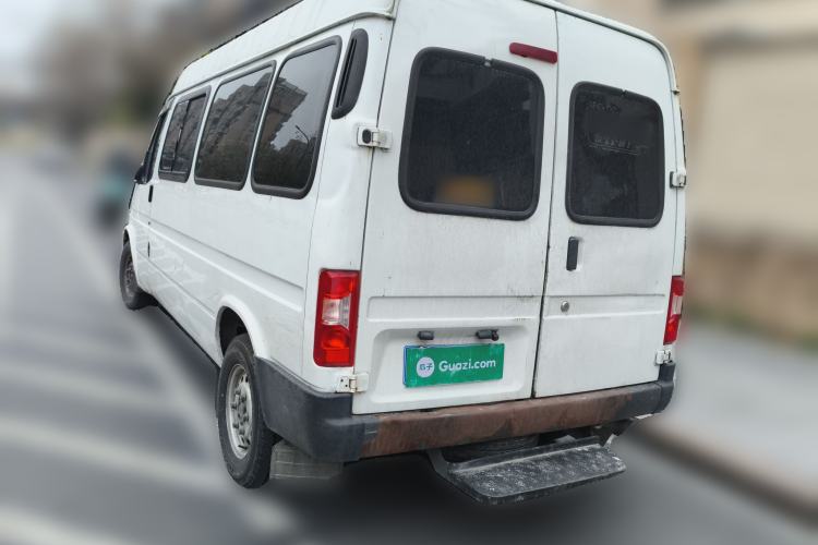 Used JMC Transit 2019 2.8T Commercial Version Intelligent Automatic Transmission Short Wheelbase Mid-Roof Design 6 Seats China VI Emission Standard – JX493 Rear Left 45 Deg