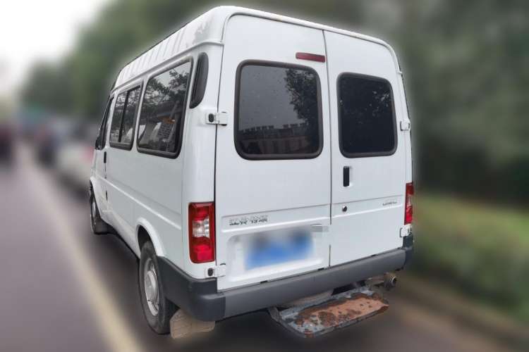 Used JMC Transit 2019 2.8T Commercial Version Short Wheelbase Mid-Roof 6-Seater China VI JX493 Rear Left 45 Deg