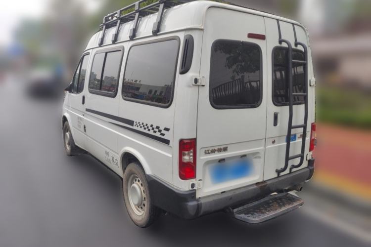 Used JMC Transit 2019 2.8T Commercial Version Short Wheelbase Mid-Roof 6-Seater China VI JX493 Rear Left 45 Deg