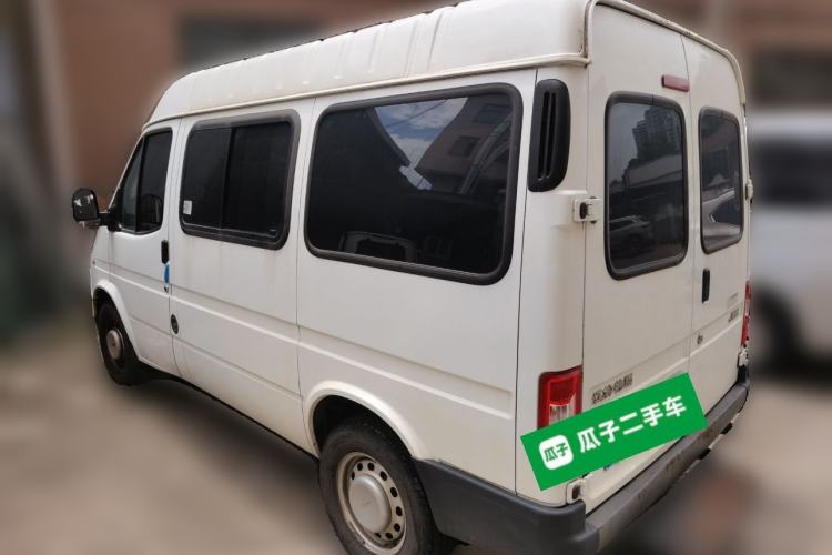 Used JMC Transit 2019 2.8T Commercial Version Intelligent Automatic Transmission Short Wheelbase Mid-Roof Design 6 Seats China VI Emission Standard – JX493 Rear Left 45 Deg