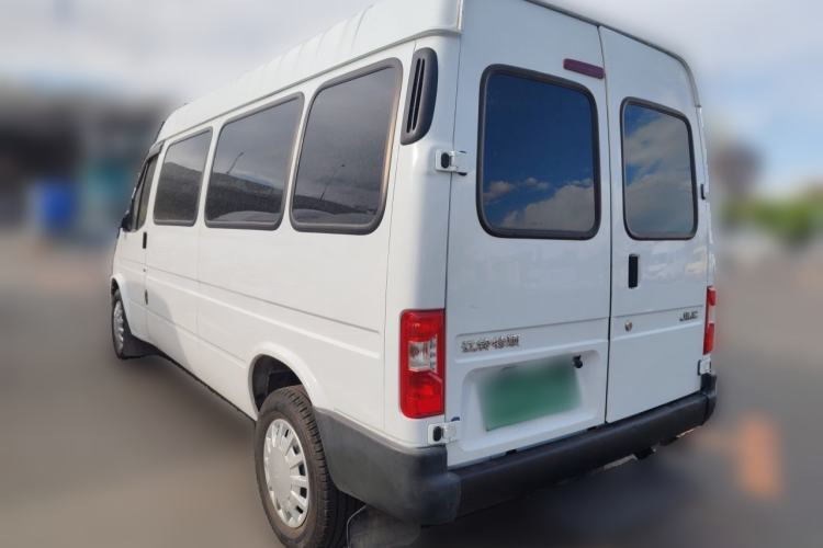 Used JMC Transit 2019 2.8T Commercial Version Long Wheelbase Mid-Roof 6-Seater Rear Single Tire China VI Emission Standard – JX493 Rear Left 45 Deg