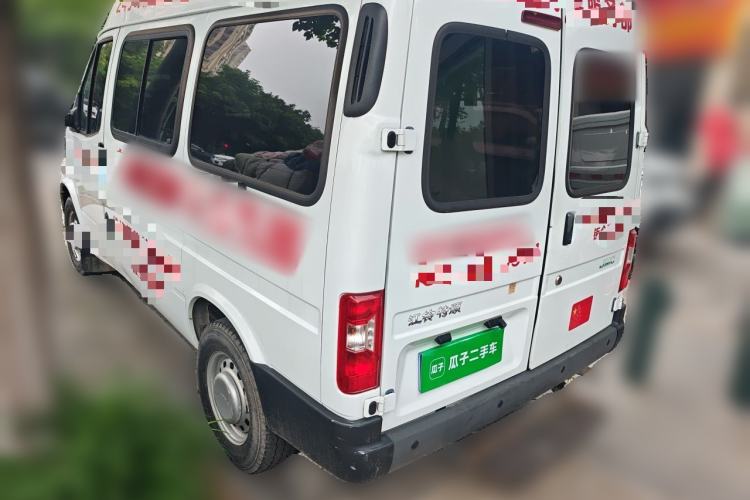 Used JMC Transit 2019 2.8T Commercial Version Short Wheelbase Mid-Roof 6-Seater China VI JX493 Rear Left 45 Deg
