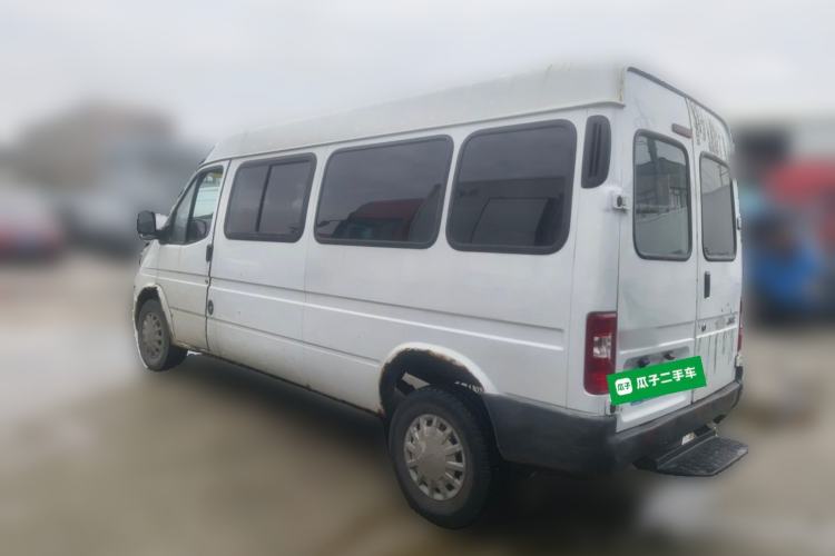 Used JMC Transit 2019 2.8T Commercial Version Long Wheelbase Mid-Roof 6-Seater Rear Single Tire China VI Emission Standard – JX493 Rear Left 45 Deg