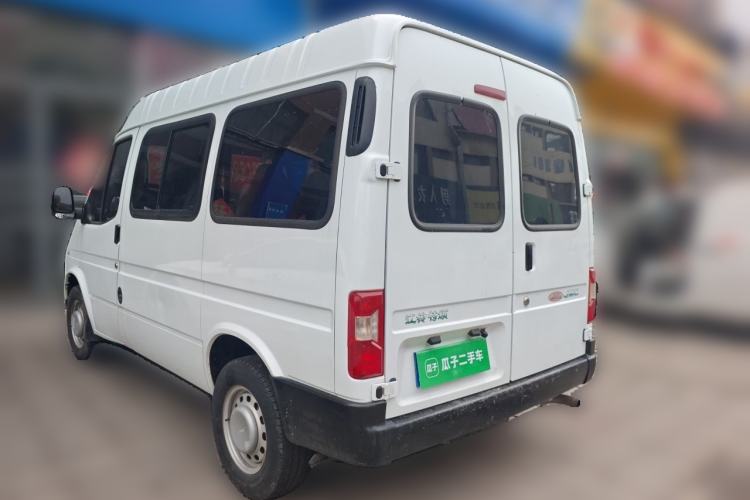 Used JMC Transit 2019 2.8T Commercial Version Short Wheelbase Mid-Roof 6-Seater China VI JX493 Rear Left 45 Deg