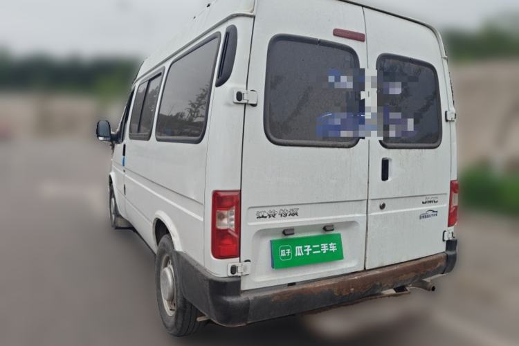 Used JMC Transit 2019 2.8T Commercial Version Short Wheelbase Mid-Roof 6-Seater China VI JX493 Rear Left 45 Deg