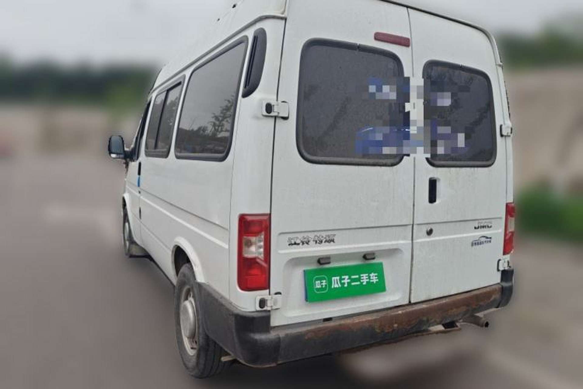 Used JMC Transit 2019 2.8T Commercial Version Short Wheelbase Mid-Roof 6-Seater China VI JX493 Rear Left 45 Deg