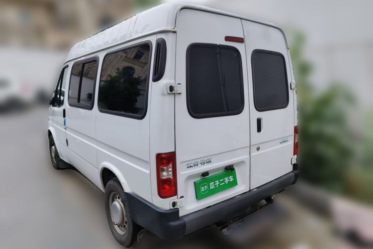 Used JMC Transit 2019 2.8T Commercial Version Short Wheelbase Mid-Roof 6-Seater China VI JX493 Rear Left 45 Deg