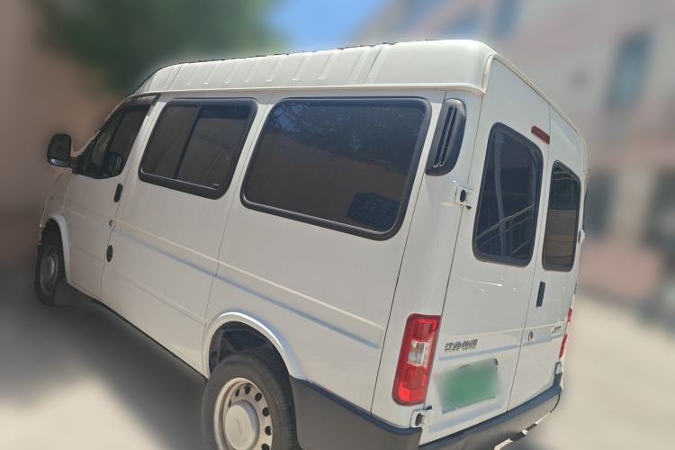 Used JMC Transit 2019 2.8T Commercial Version Short Wheelbase Mid-Roof 6-Seater China VI JX493 Rear Left 45 Deg