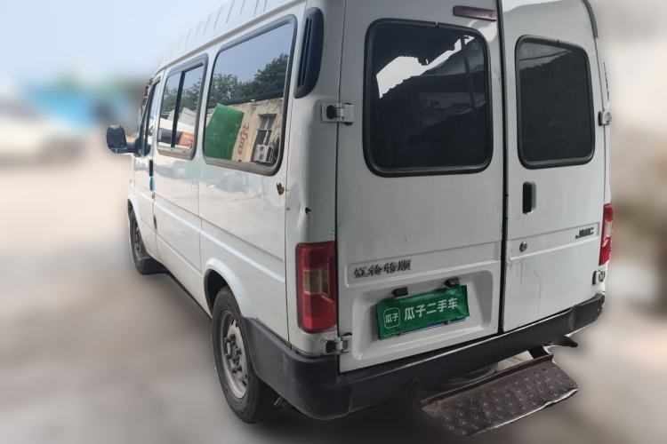 Used JMC Transit 2019 2.8T Commercial Version Short Wheelbase Mid-Roof 6-Seater China VI JX493 Rear Left 45 Deg
