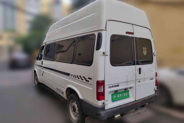 Used JMC Transit 2019 2.8T Commercial Version Long Wheelbase High Roof 6-Seater Rear Single Tire China VI Emission Standard – JX493 Rear Left 45 Deg