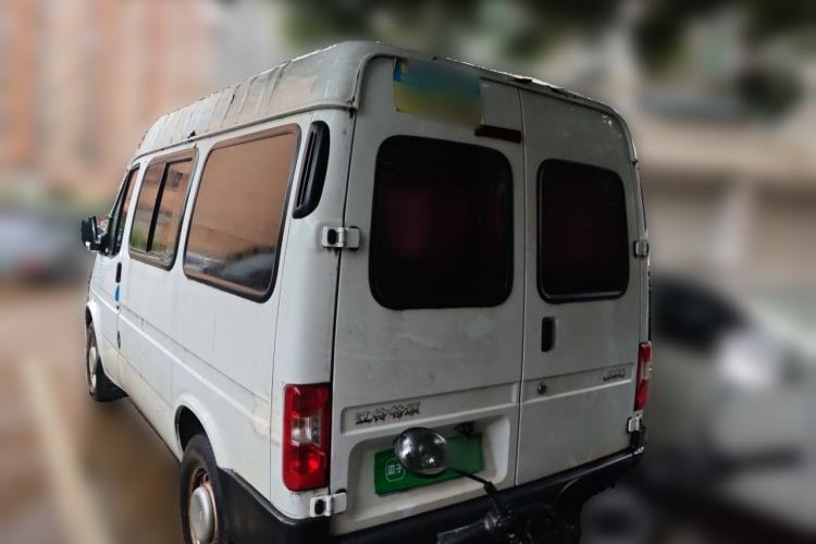 Used JMC Transit 2019 2.8T Commercial Version Short Wheelbase Mid-Roof 6-Seater China VI JX493 Rear Left 45 Deg
