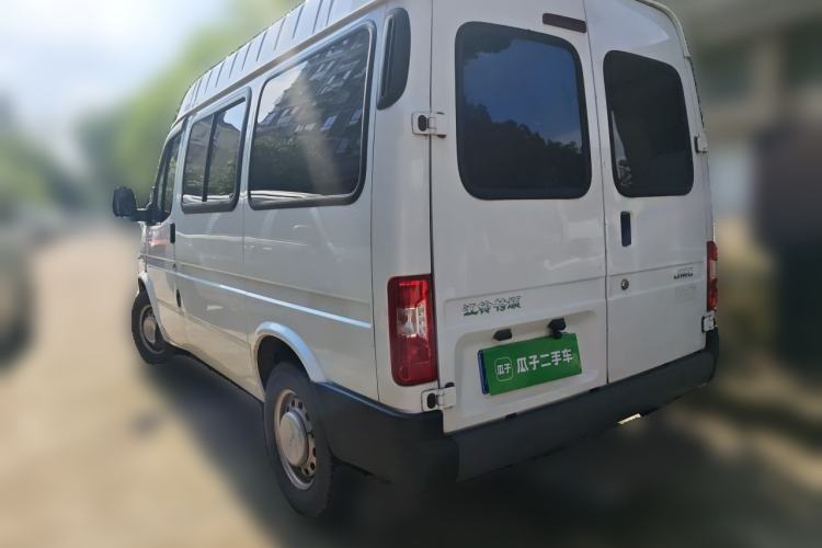 Used JMC Transit 2019 2.8T Commercial Version Short Wheelbase Mid-Roof 6-Seater China VI JX493 Rear Left 45 Deg